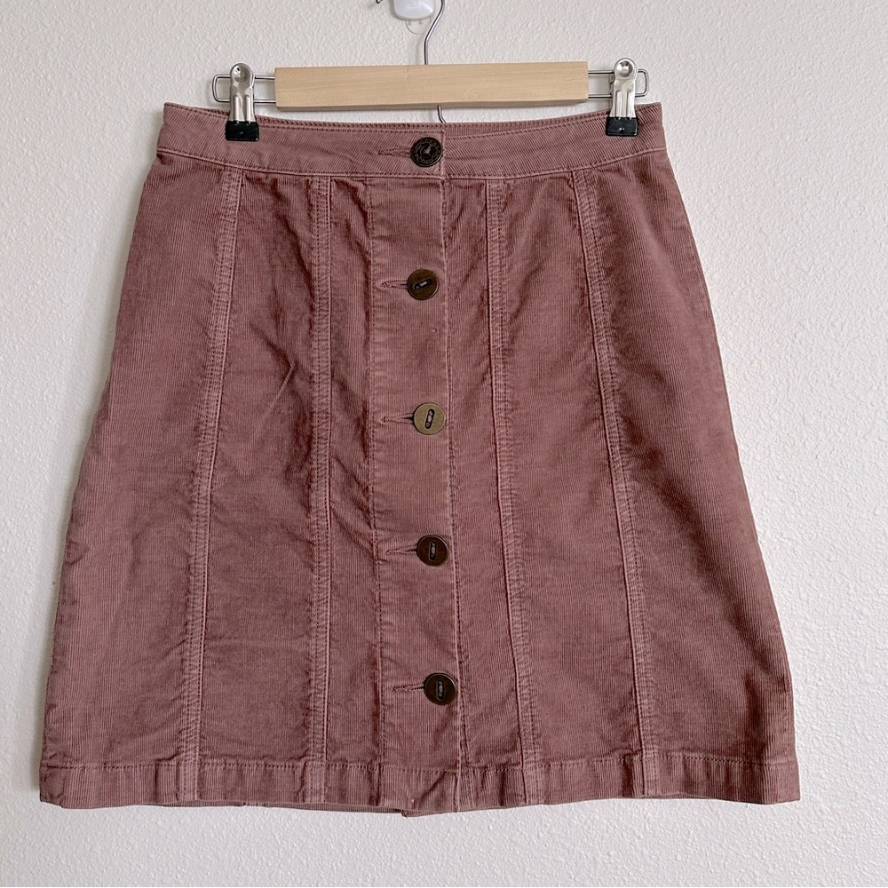 Anthropologie Corduroy Skirt